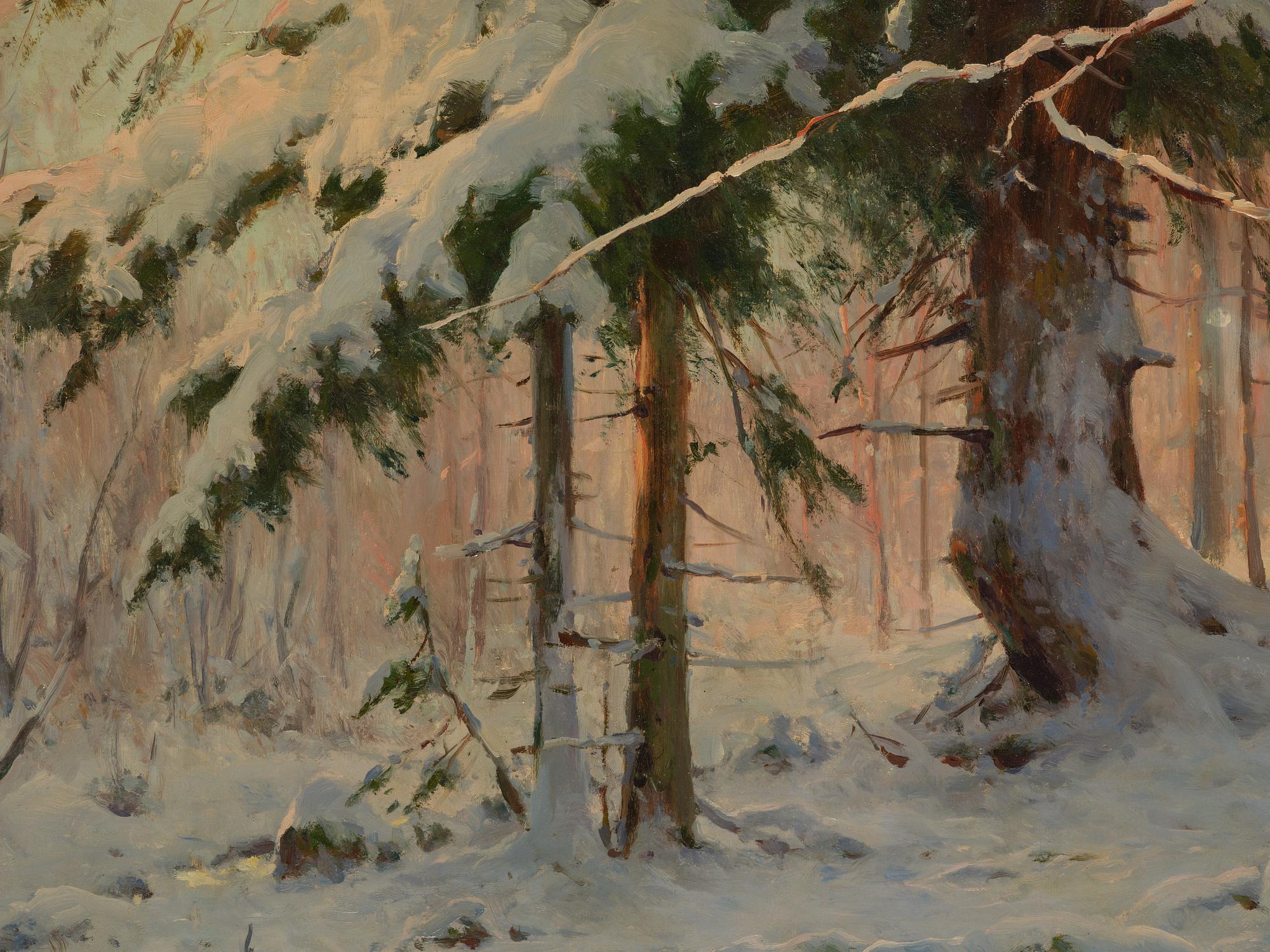 Walter Moras, Winter Landscape.