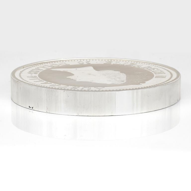 SILVERMYNT, 30 dollars, Elizabeth II, Australien, 1996. Vikt 1 kg.