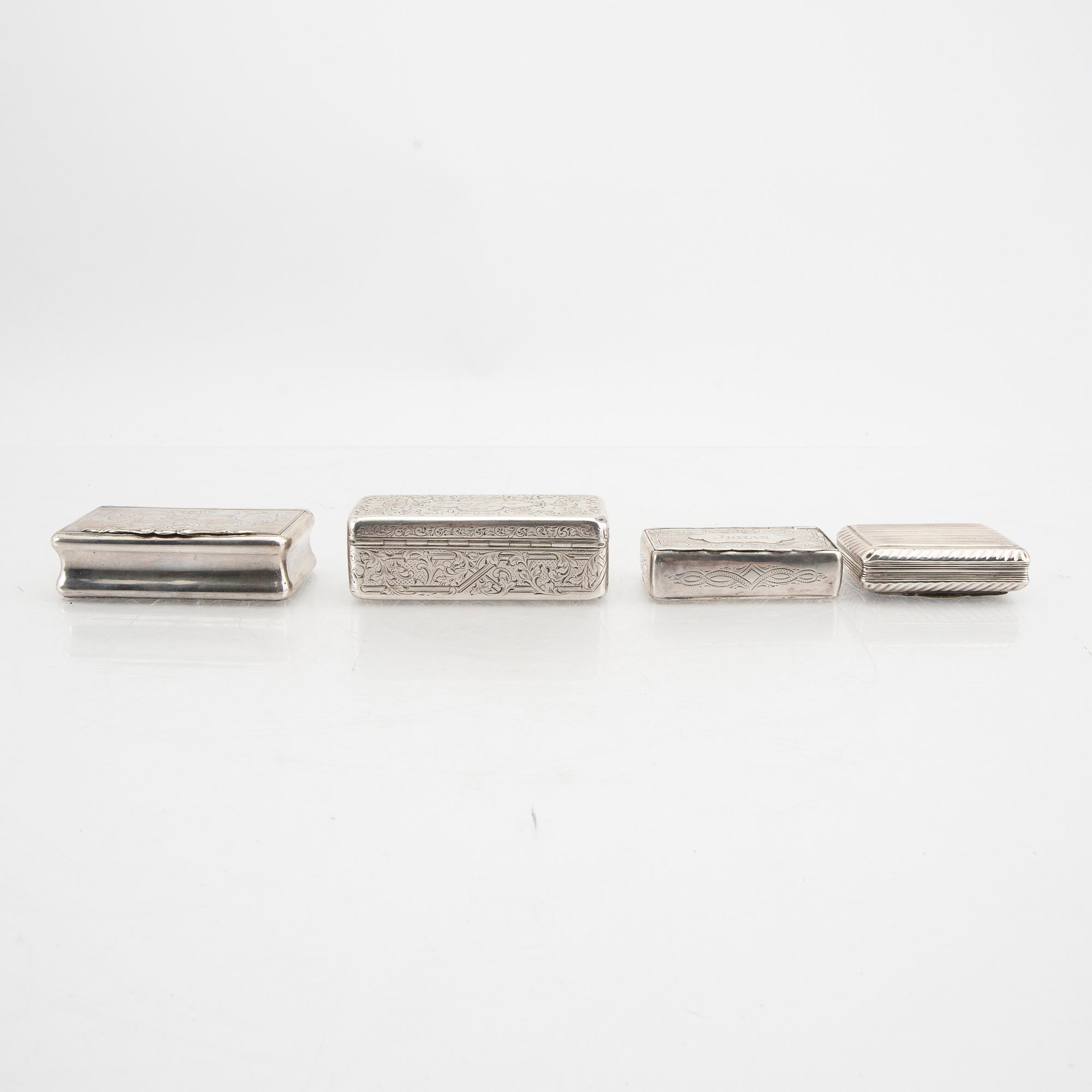 Dosor 4 st silver 1800-tal.