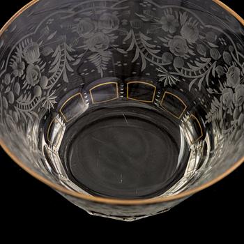 Moser, glasuppsättning, 95 dlr, "Maharani", 1930-40-tal.