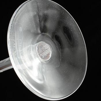 CHAMPAGNEGLAS, 8 st, "Chateau", Bertil Vallien, Kosta Boda, 1900-talets fjärde kvartal.