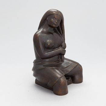 Carl Wilhelms, skulptur, brons, signerad och daterad 1945.