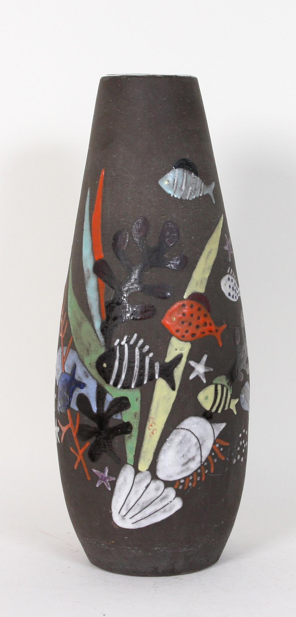 GOLVVAS, stengods, Upsala-Ekeby, "Havsflora", 1956-1964.