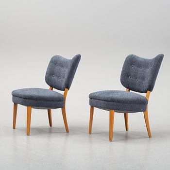 Fåtöljer, ett par, swedish modern, 1900-talets mitt.