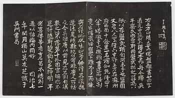 TUSCHAVKLAPPNING, utgiven av Wu men shu ju (1867).
