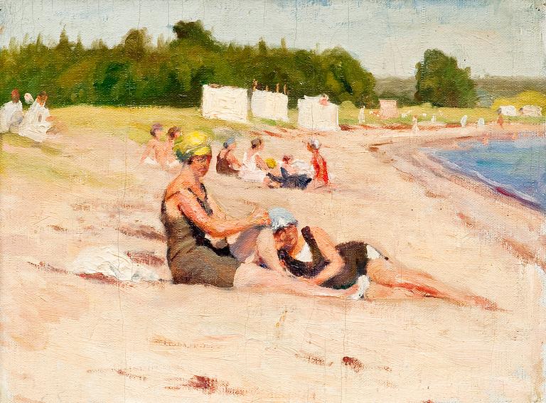 Louis Sparre, ON THE BEACH.
