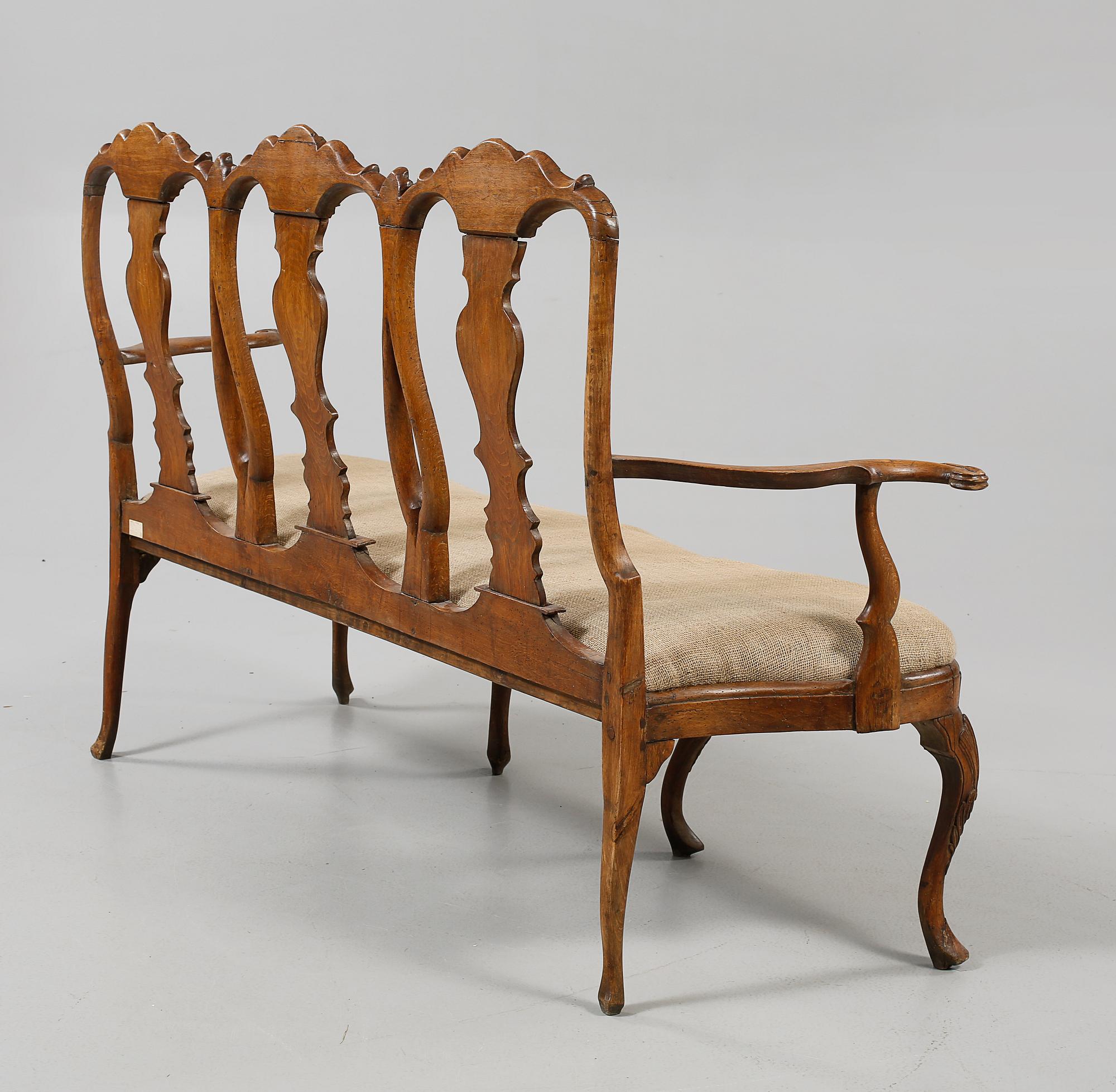 SOFFA. Nordeuropa, rokoko, 1700-talets andra hälft.