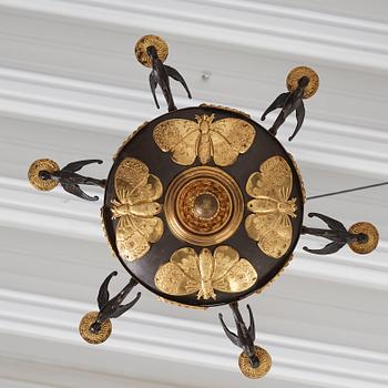 Ampel, för sex ljus, 1800-talets mitt, Senempire.