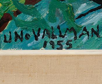 UNO VALLMAN, olja på duk, signerad och daterad 1955.