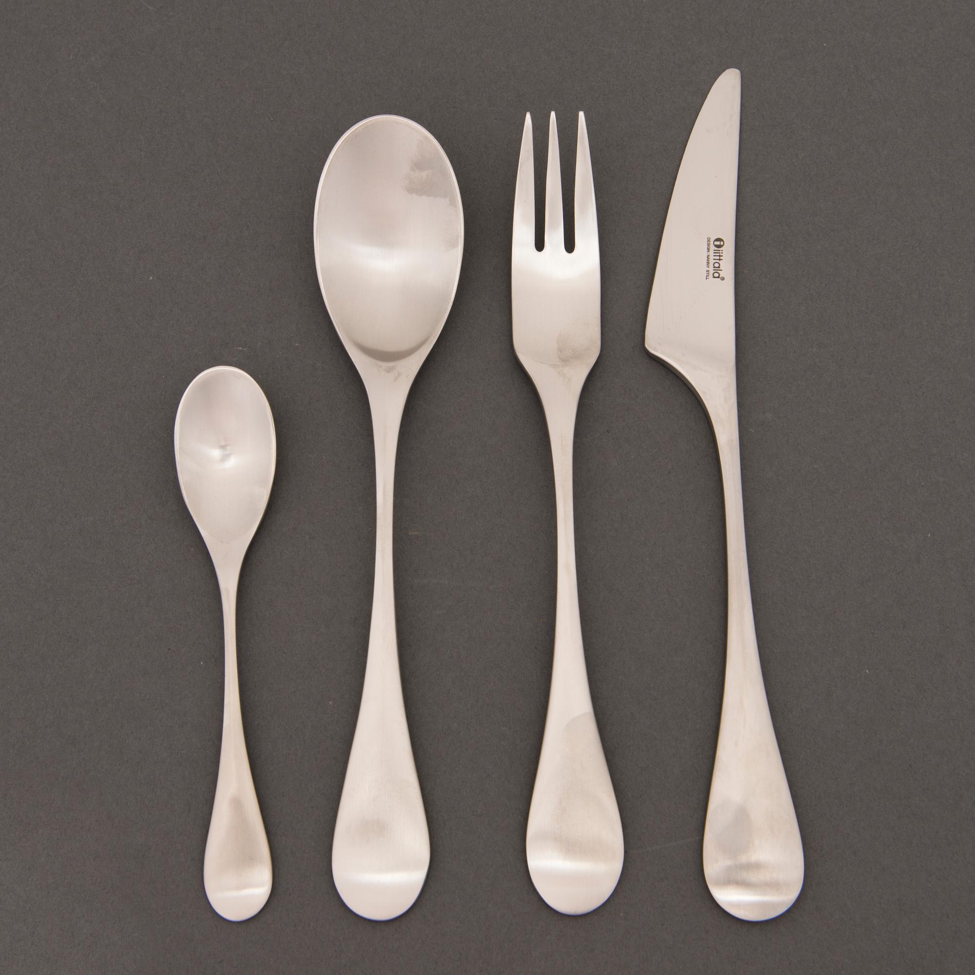 NANNY STILL, ATERINSARJA, 24 osaa, "Mango" Iittala, signeerattu alkuperäispakkaus Nanny Still 3/2 -03.