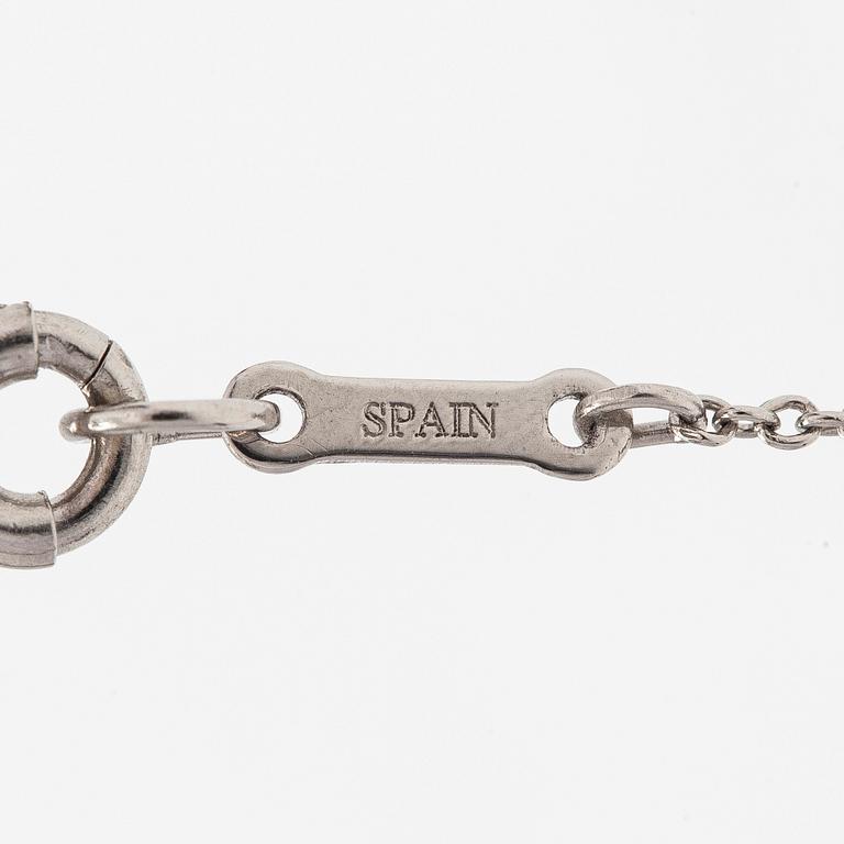 Tiffany & Co, Elsa Peretti, kaulakoru, risti, platinaa.