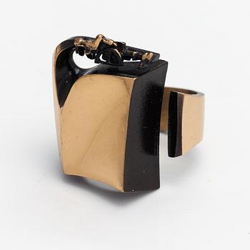 Björn Weckström, A flame bronze ring "Klimm". Lapponia.