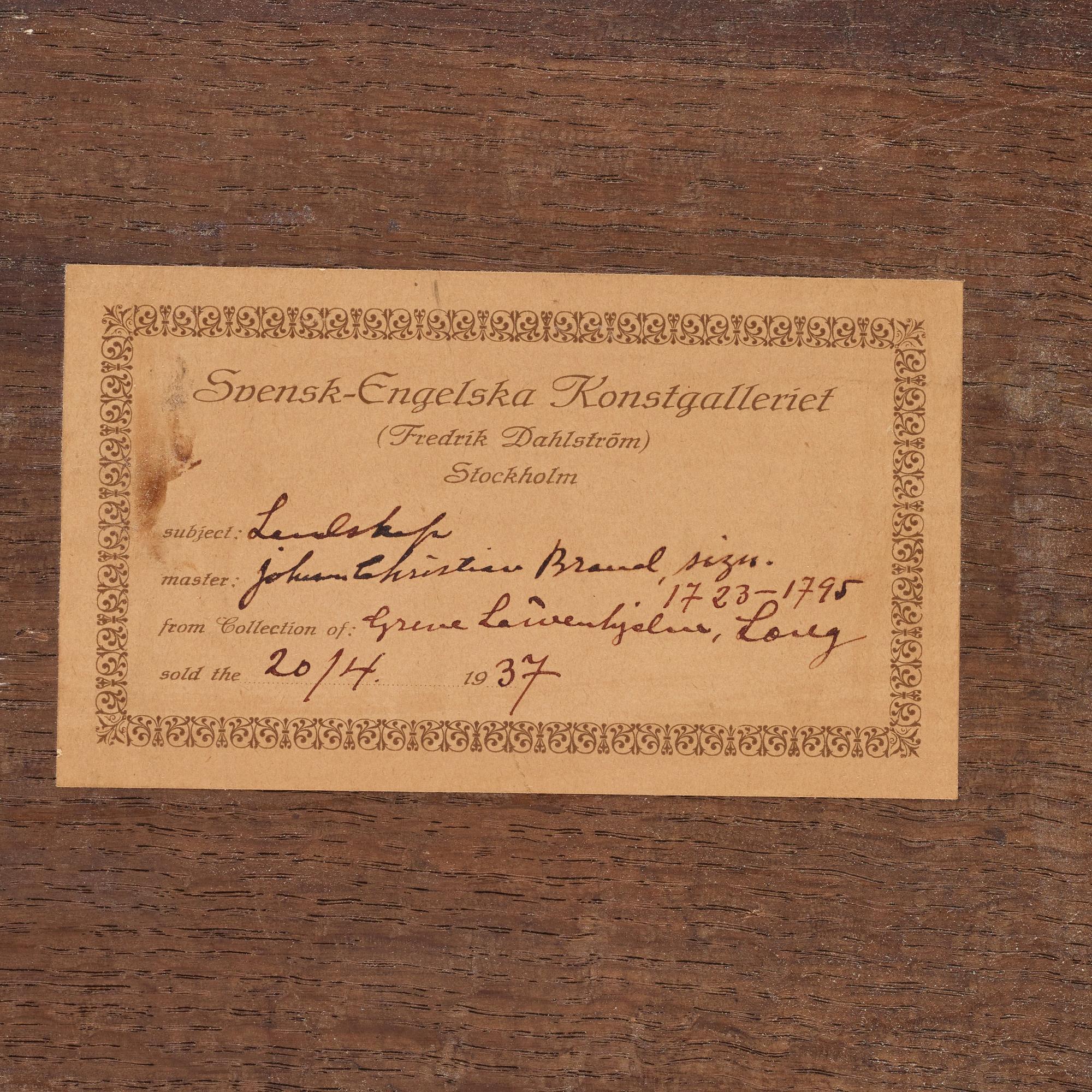 Johann Christian Brand, Landskap med figurer vid bäck.