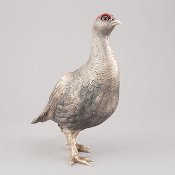 A large 20th century silver 925/1000 Grouse.