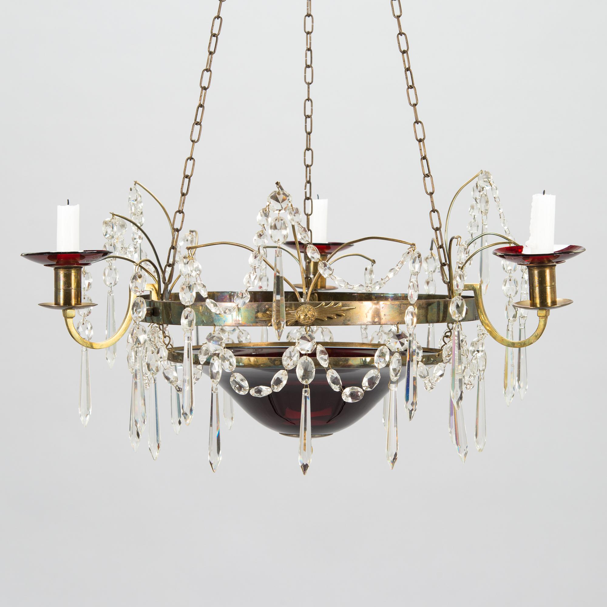 Takampel / ljuskrona, 1900-talets senare hälft.