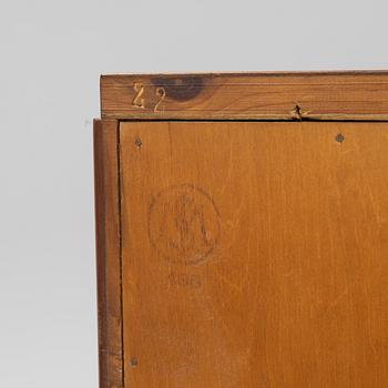 Erik Matsson, a Swedish modern marquetry cupboard, 'The season', HC Möbler AB Harry Carlsson, 1942.