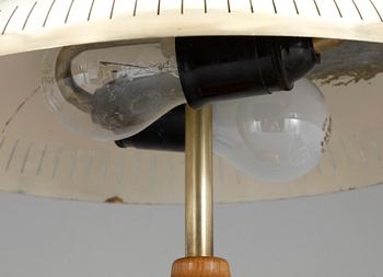 BORDSLAMPA, mässing, 1900-talets mitt.
