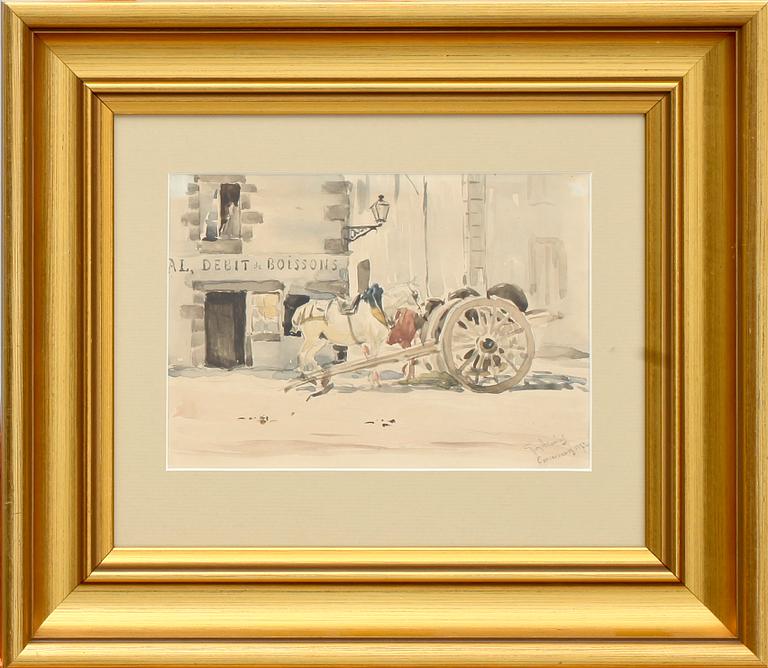 GEORGE ARSENIUS, akvarell, sign o dat 1882.