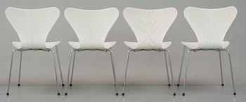 STOLAR, 4 st, "Sjuan", Arne Jacobsen, Fritz Hansen, Danmark, 2001.