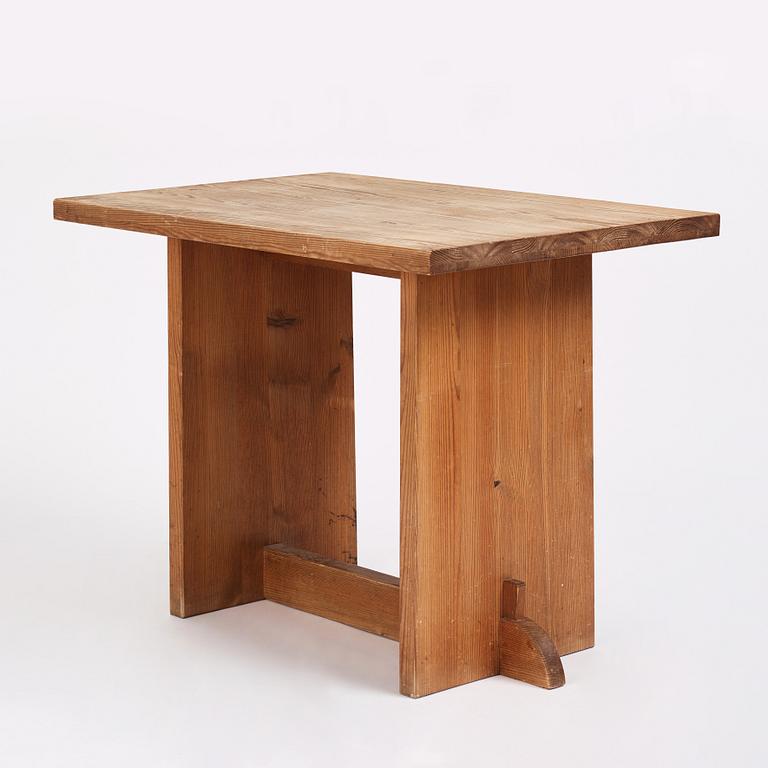 Axel Einar Hjorth, a rare sized pine 'Lovö' console table, Nordiska Kompaniet, Sweden 1930s.