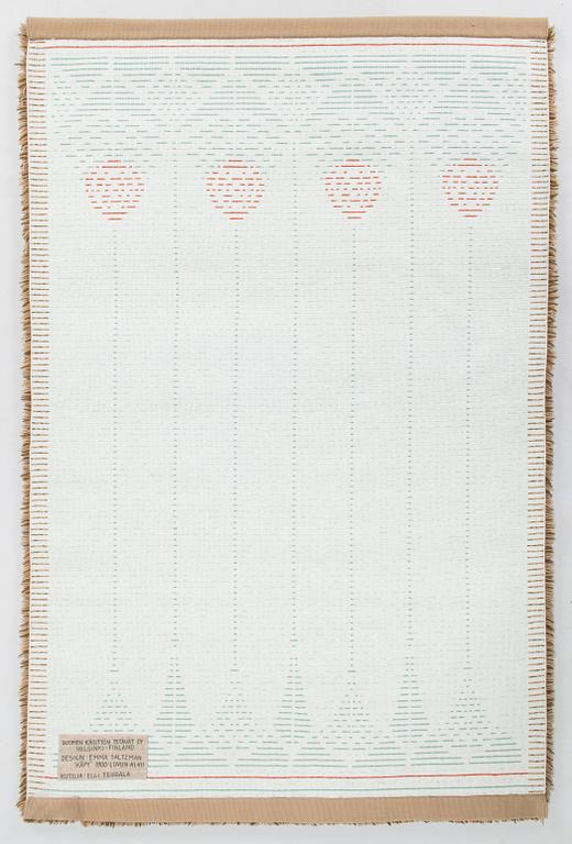 Emma Saltzman, ryarug for Friends of Finnish Handicraft. Circa 180 x 120 cm.
