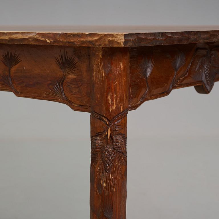 BRÖDERNA ERIKSSON (The Eriksson brothers), attributed to, an Art Nouveau table, Arvika, Sweden ca 1910.