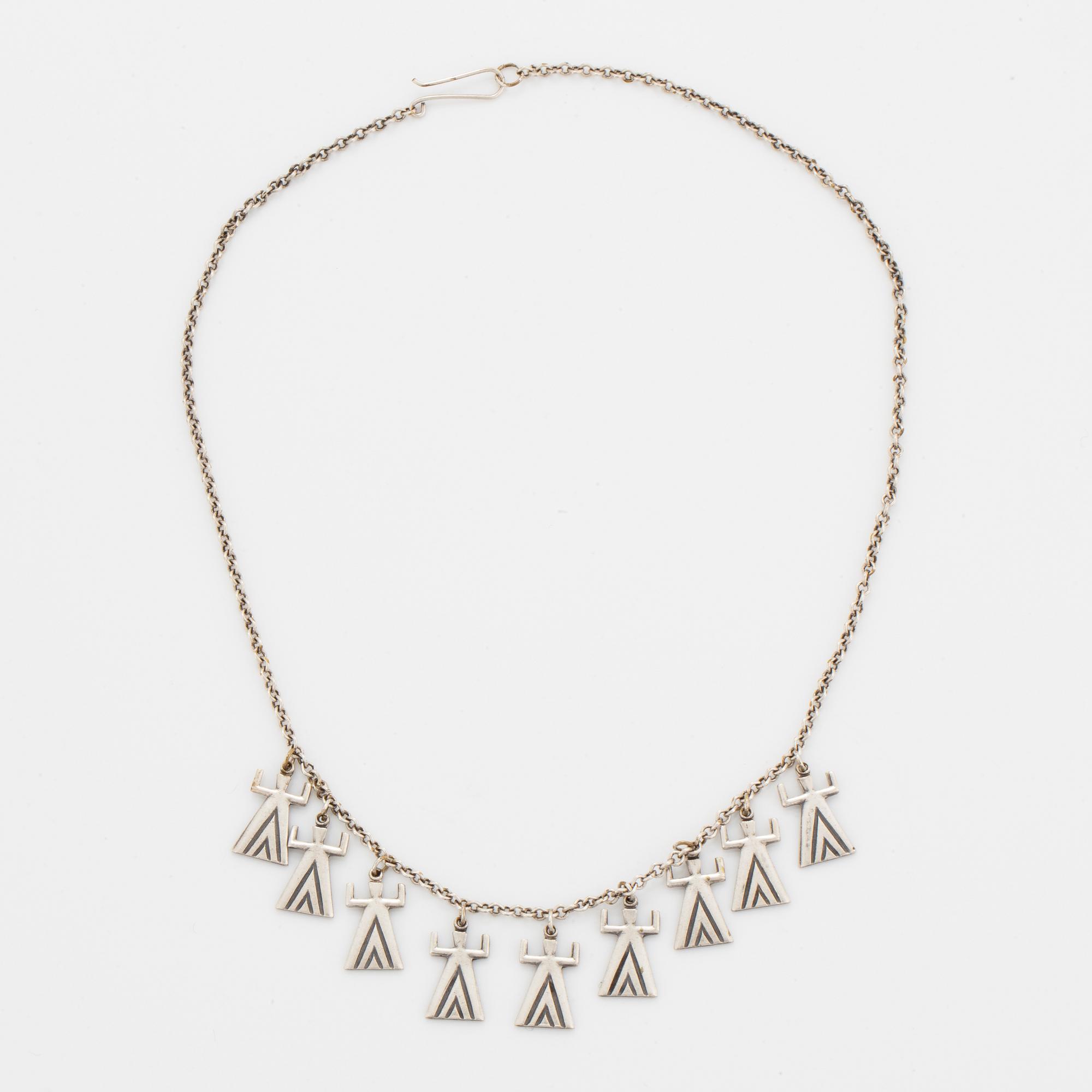 Kalevala Heli 1304643uori, silver plated bronze necklace.