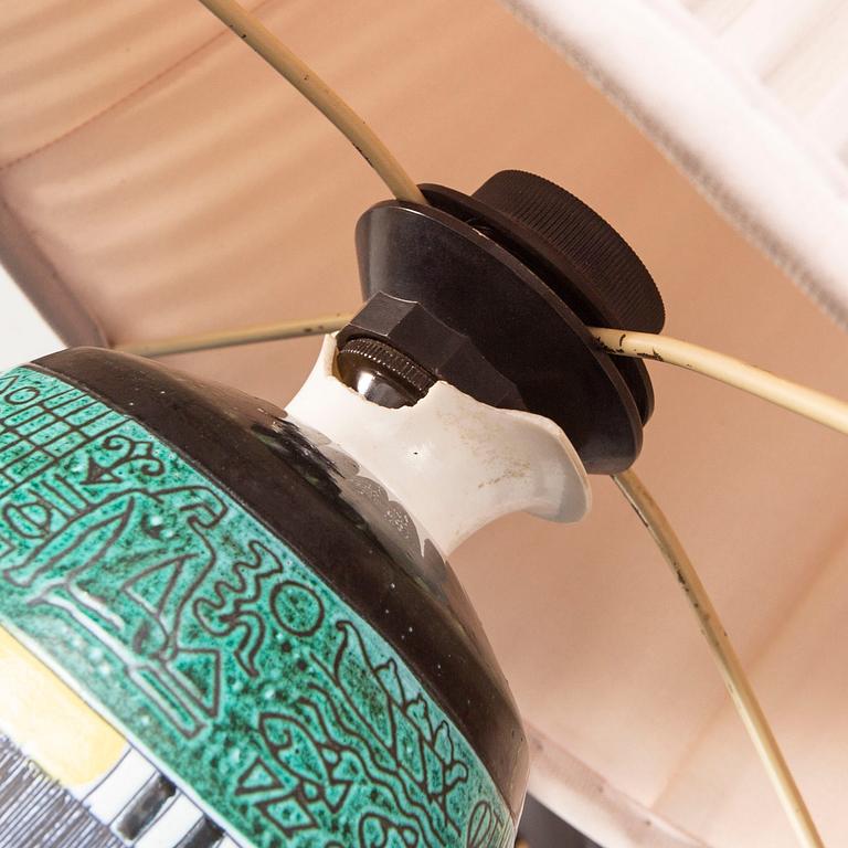 Marian Zawadzki, floor lamp, Tilgmans Keramik, signed and dated 1957.