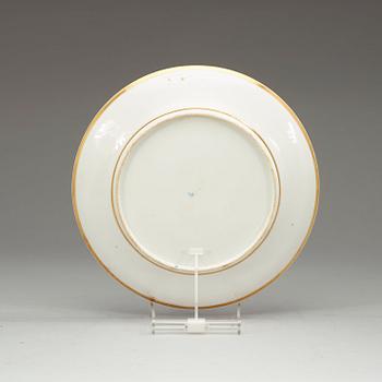 A Russian Gardner dinner plate, 19th Century.