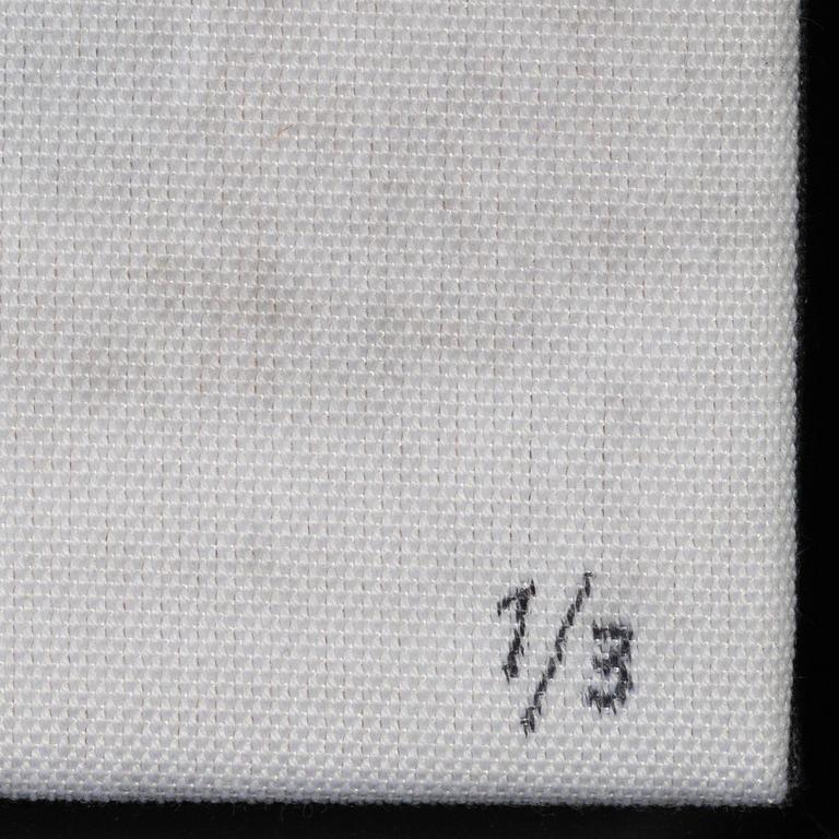 Carl Johan De Geer, photo sublimation signed and dated 1958-2007. Numbered 1/3.