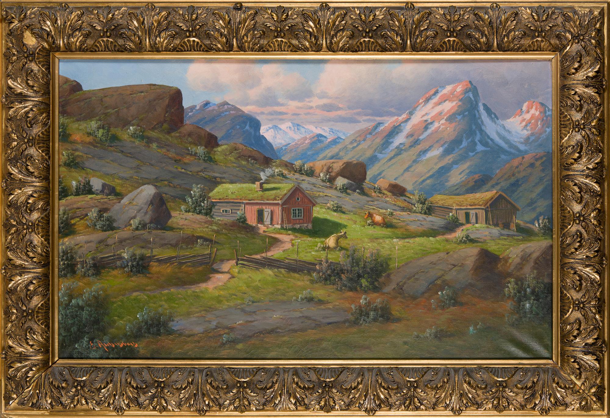 Ernst Aschenbach, Landscape from Norway.