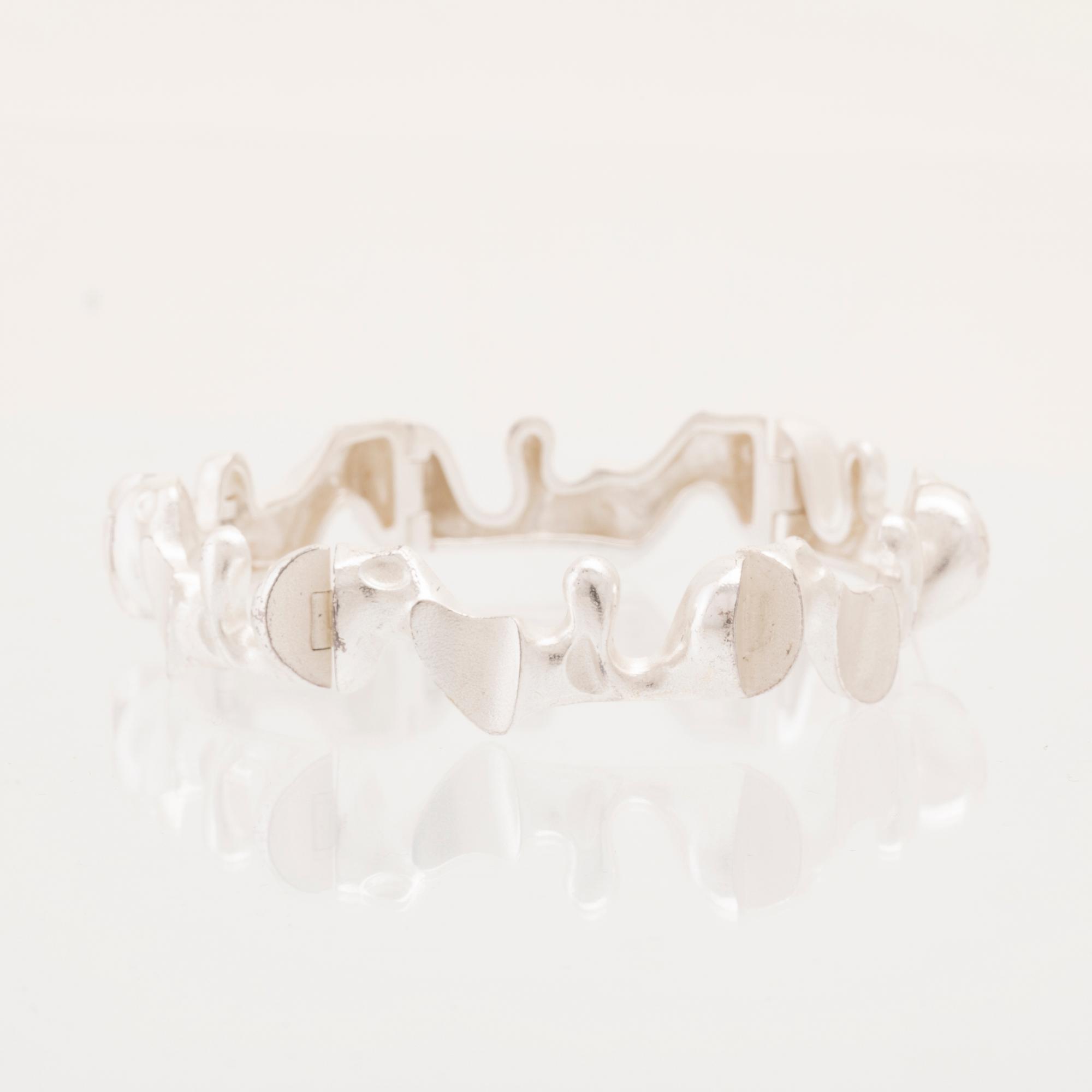 Björn Weckström, armband silver "Cetus" Lapponia 1989.