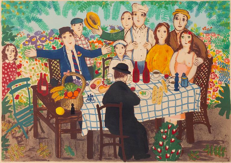 Lennart Jirlow, "Vännerna kring trädgårdsbordet".