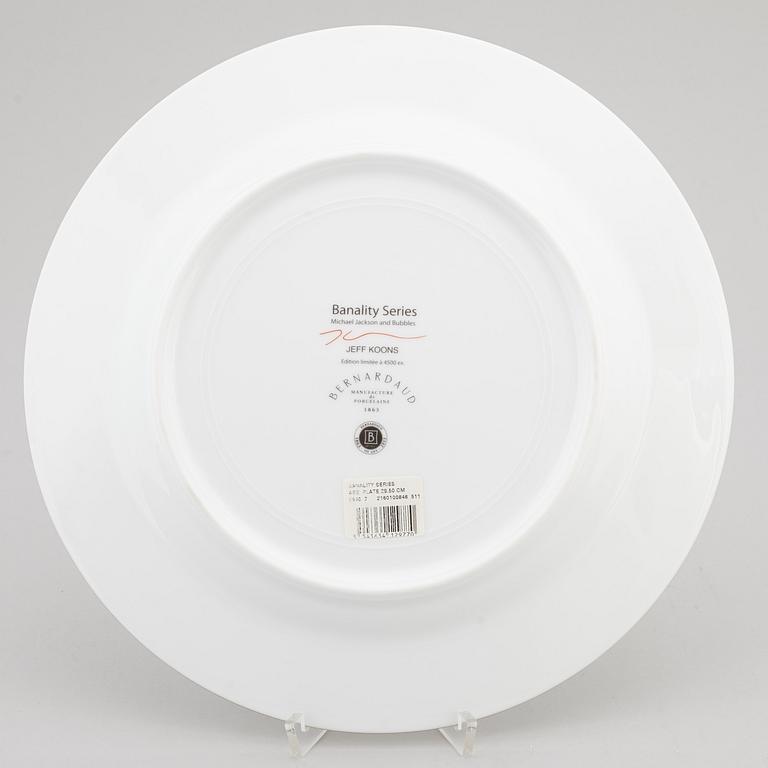 JEFF KOONS, porcelain plate, for Bernardaud, edition of 4500 ex, 2013.