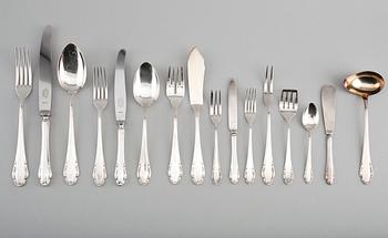 BESTICK, 149 delar, nysilver, modell Haga.
