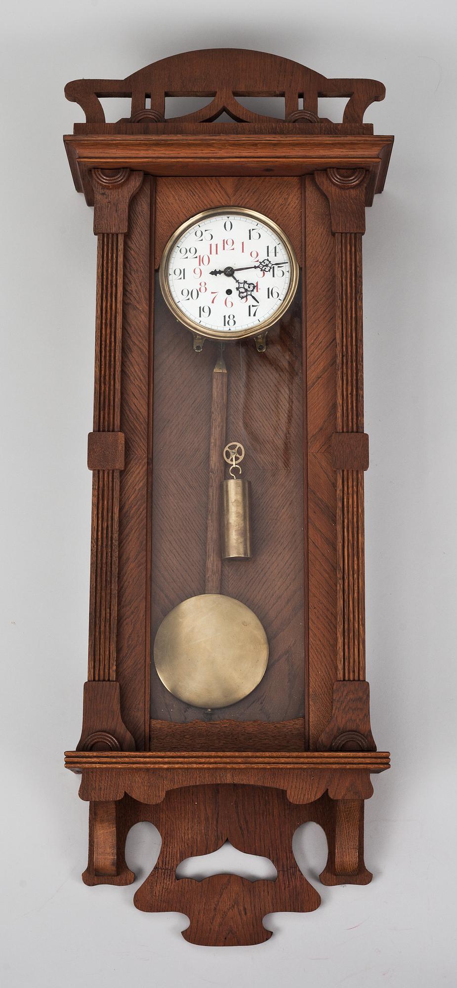 VÄGGPENDYL, Gustav Becker. Jugend, omkring 1900.