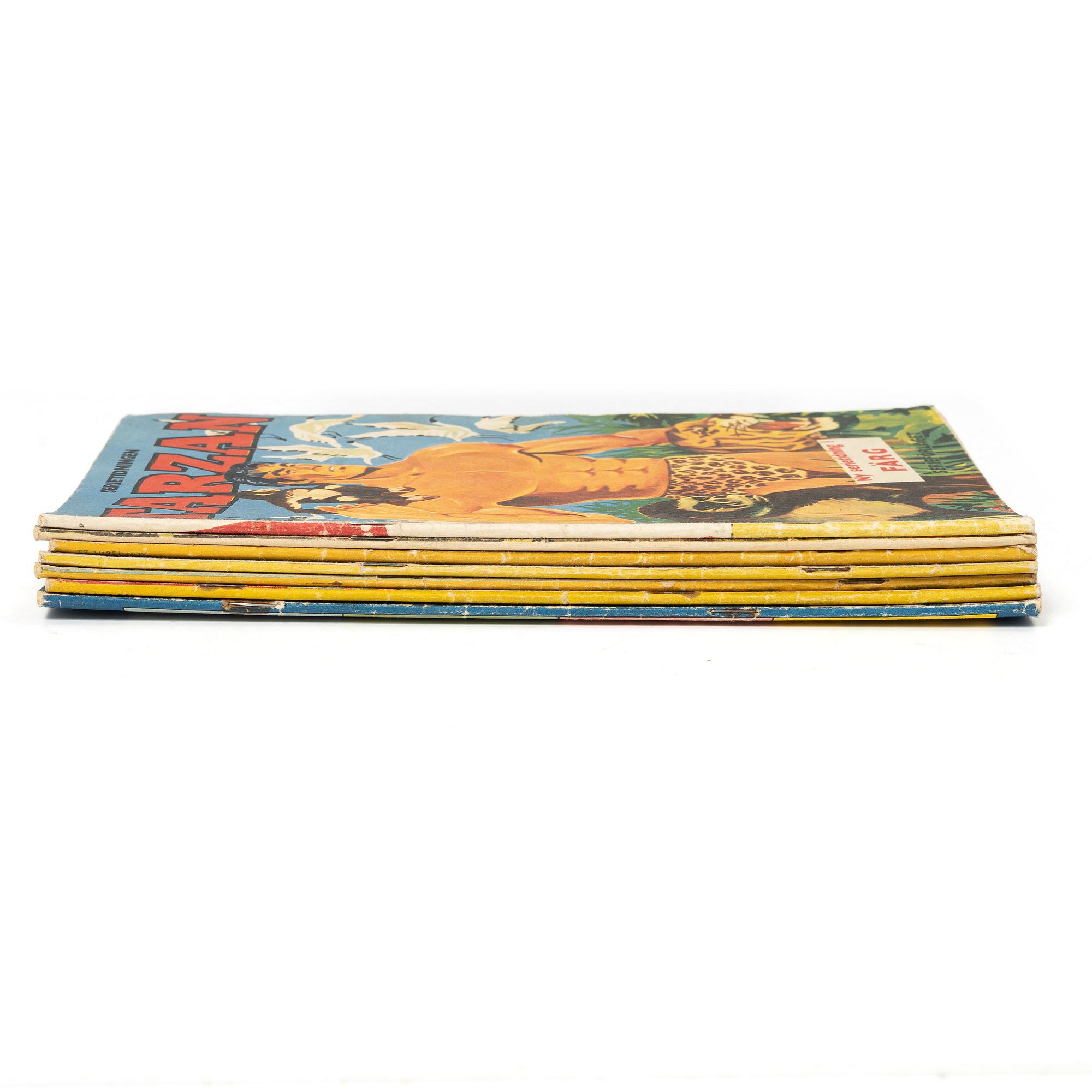Comic books, “Tarzan”, 7 issues, 1951.