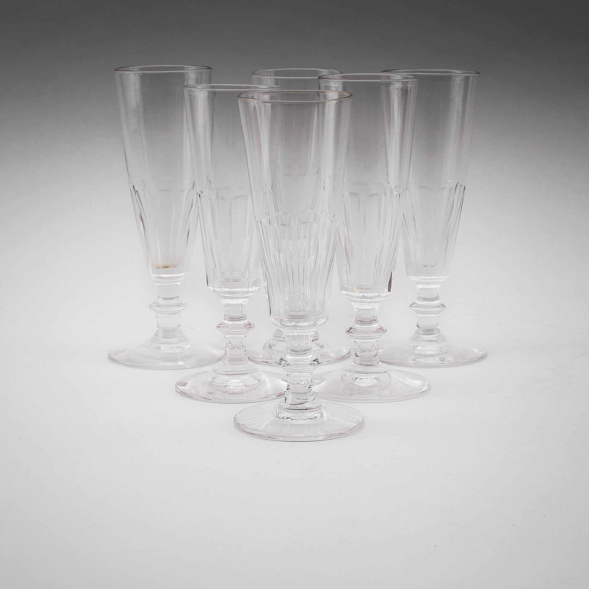 CHAMPAGNESTRUTAR, 6 st, 1800-talets andra hälft.