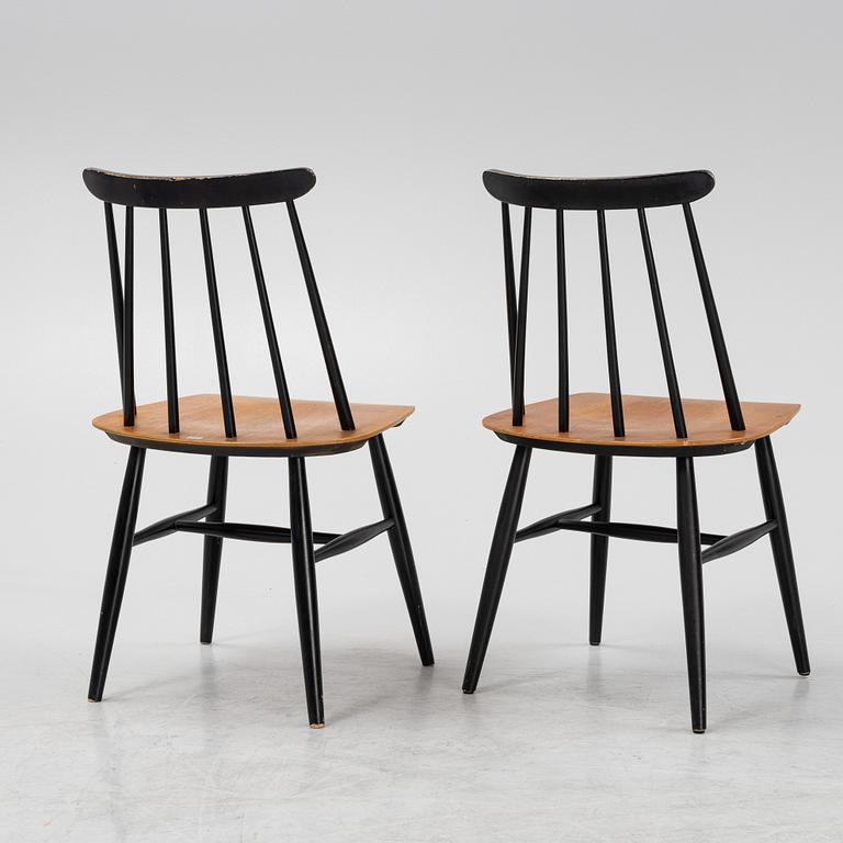 Ilmari Tapiovaara, a set of six 'Fanett' chairs from Edsbyverken, 1960's.