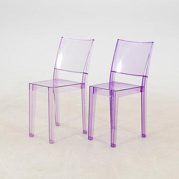 Philippe Starck, 2 "Louis Ghost" chairs, Kartell.