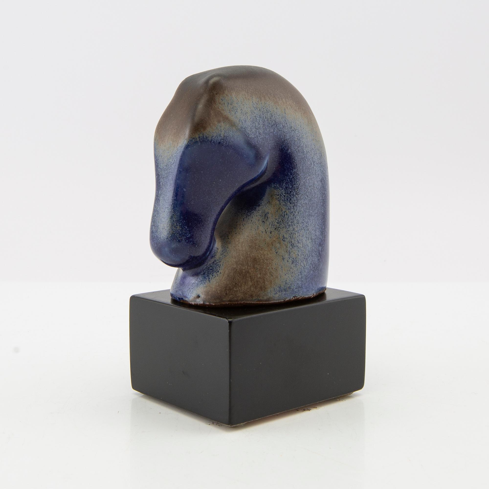 Ulla & Gustav Kraitz, skulptur, glaserat stengods, signerad.