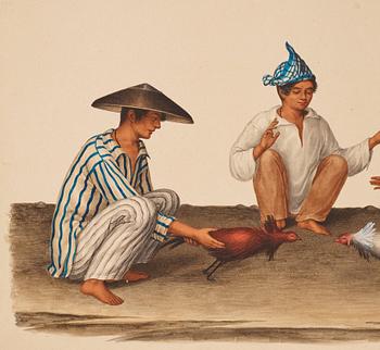Justiniano Asunción Attributed to, Studies of the people of Manilla, Philippines.