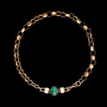 278. NECKLACE, gold, Stockholm 1844.