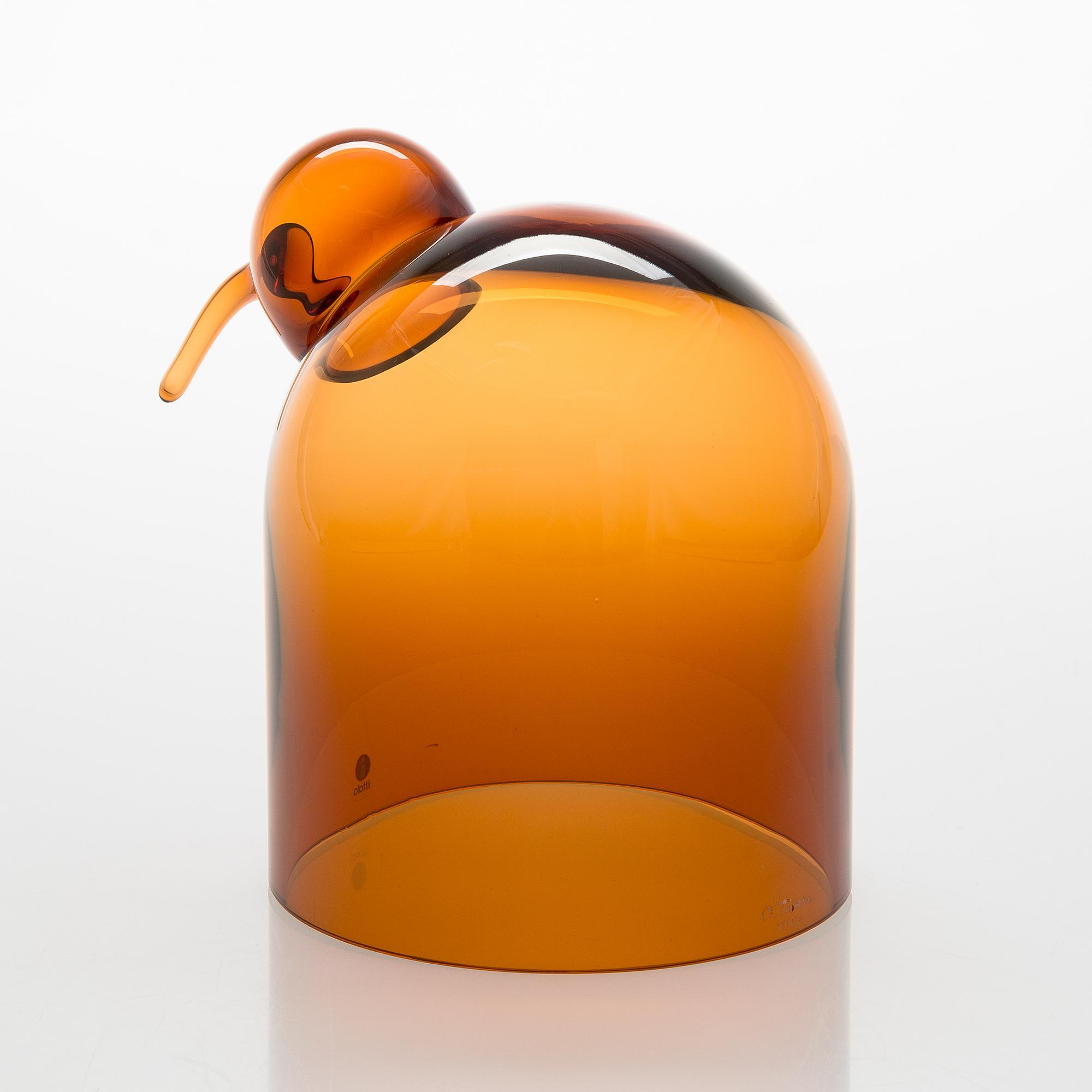 Oiva Toikka, a glass bird. Signed O Toikk Iittala.