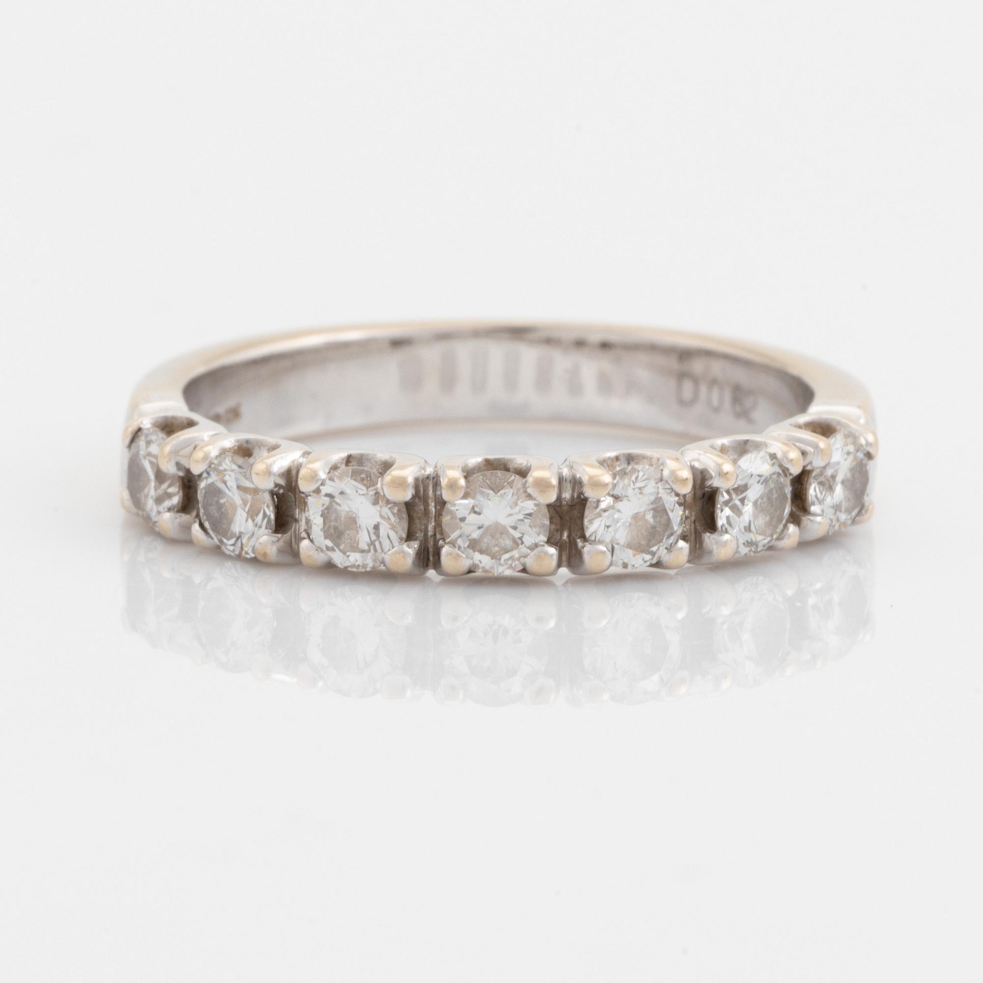 Brilliant cut diamond ring.