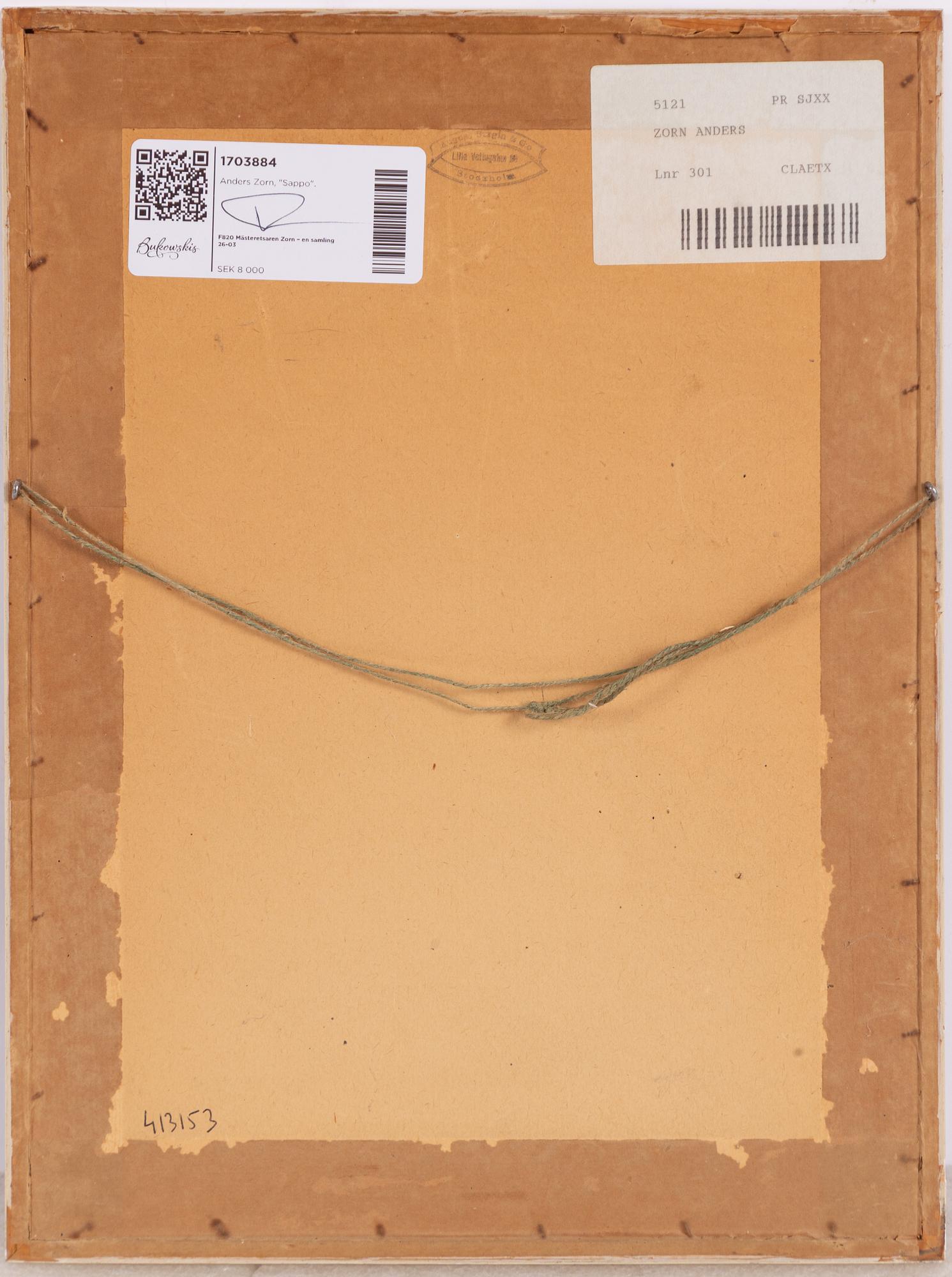 Anders Zorn, "Sappo".