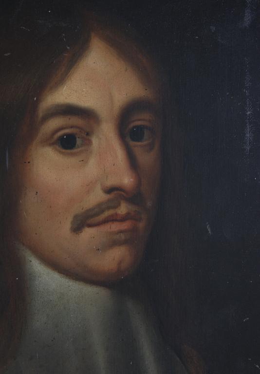 OKÄND KONSTNÄR. Olja på pannå. Kopia efter äldre förlaga.