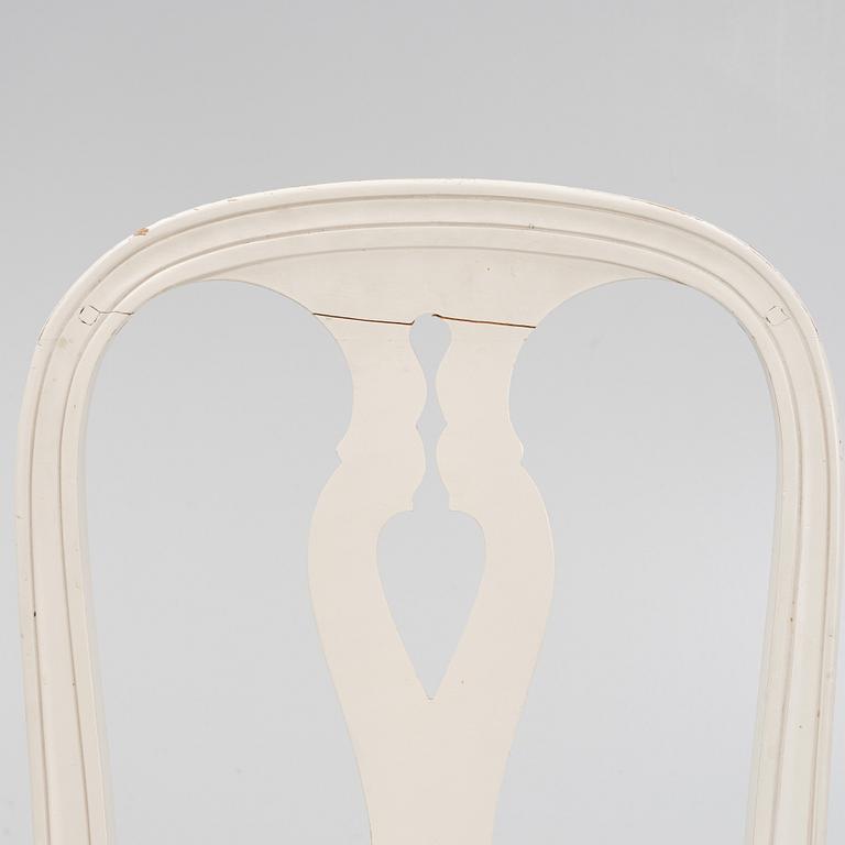 A set of eight 'Hallunda' Gustavian style chairs from Ikea, 1990s.