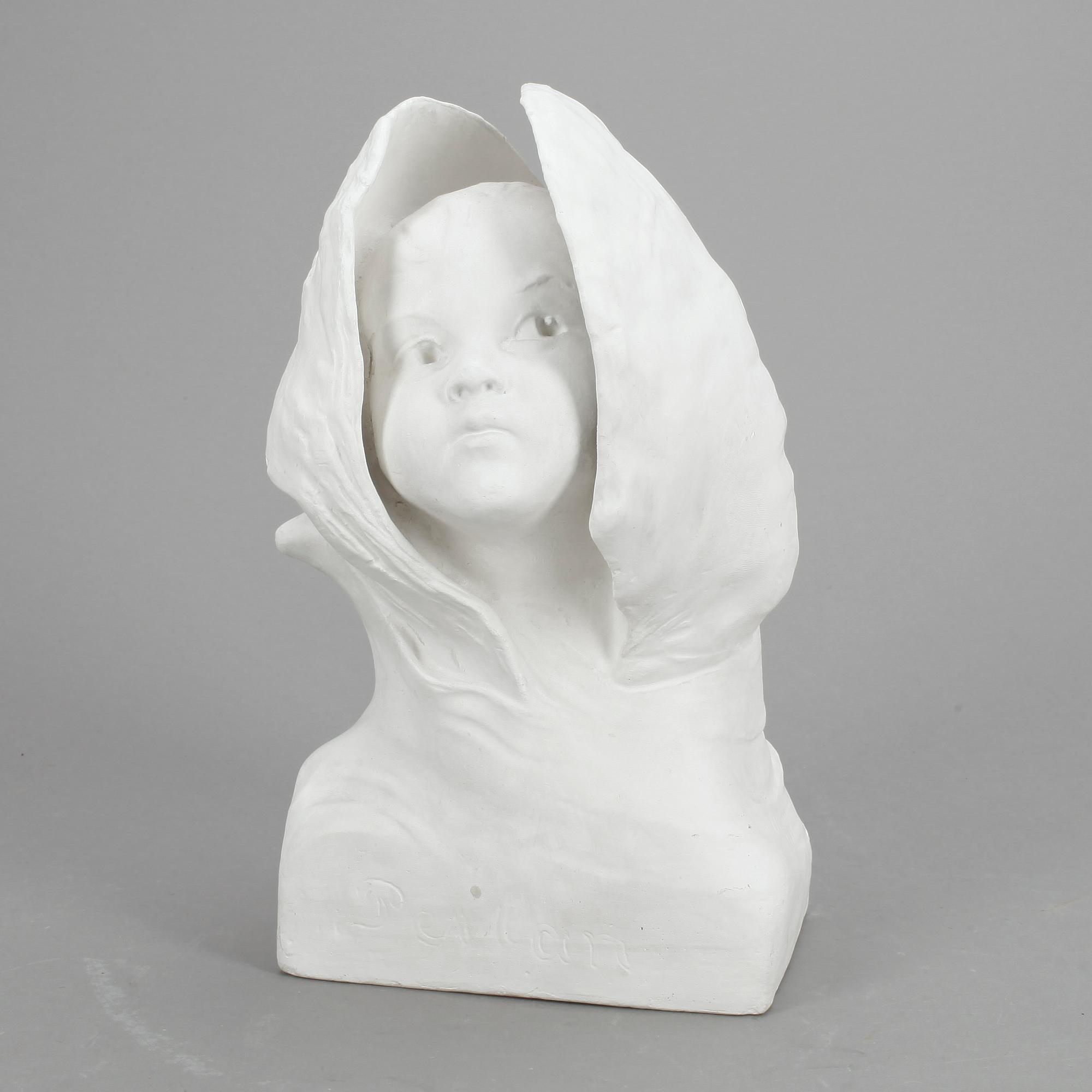 VERNER ÅKERMAN, skulptur, gips, sign.