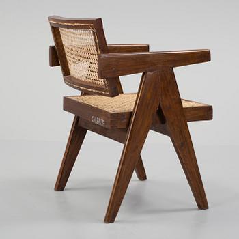 PIERRE JEANNERET, a desk chair for "pigeon hole desk", Chandigarh, India, 1950's.